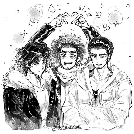 13. Triple Rough Sketch